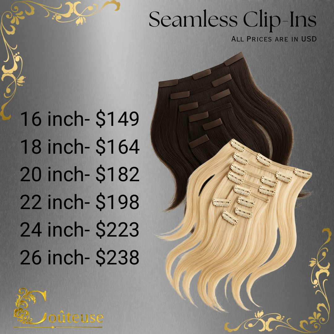 SEAMLESS Virgin Clip Ins- Straight